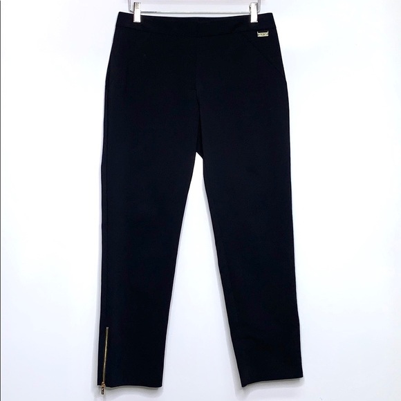 CALVIN KLEIN • Black Zipper Andre Dressy Pants - Picture 1 of 9